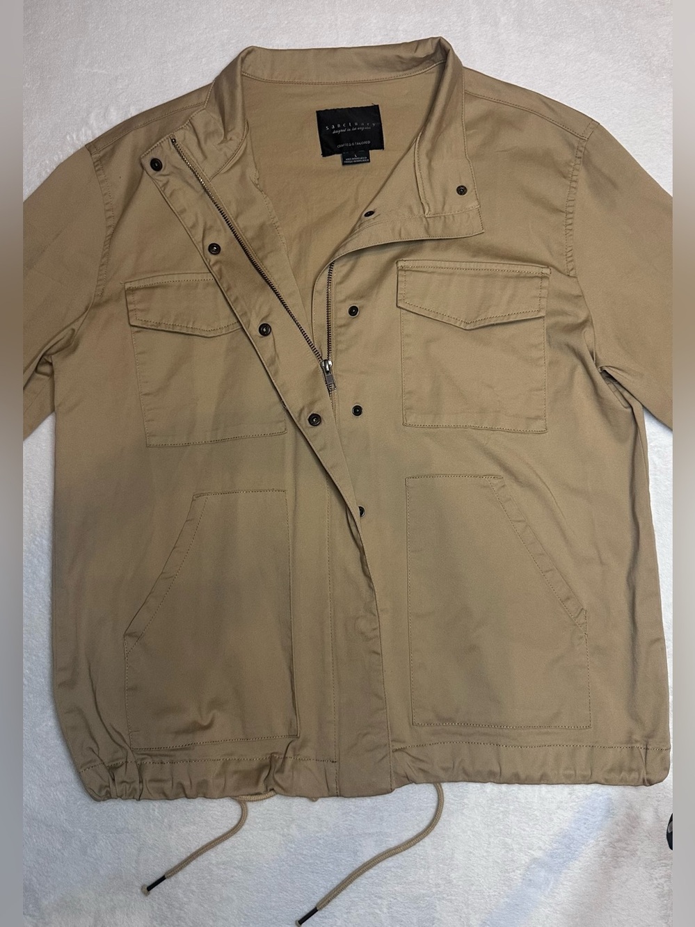 Sanctuary Men's Khaki Tan Field Jacket